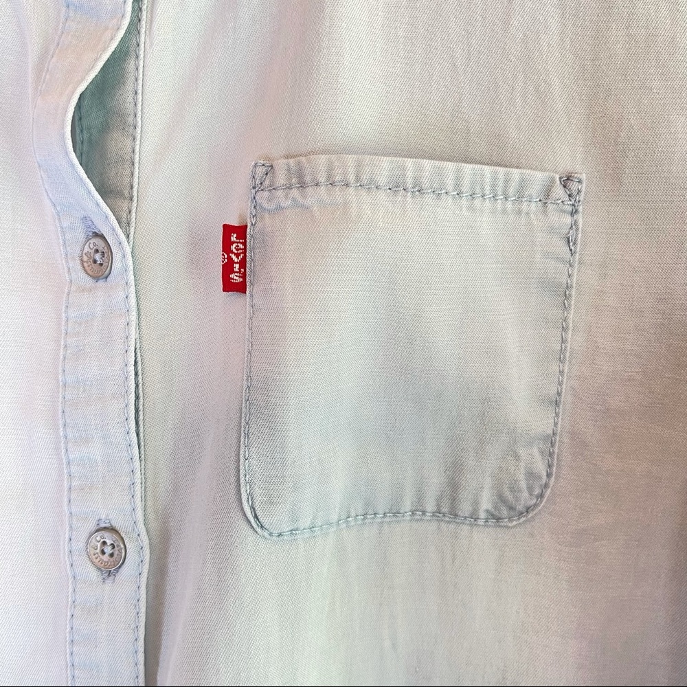 Levi’s Western Denim Casual Girls Shirt Dress Size Large NWT - Picture 8 of 10
